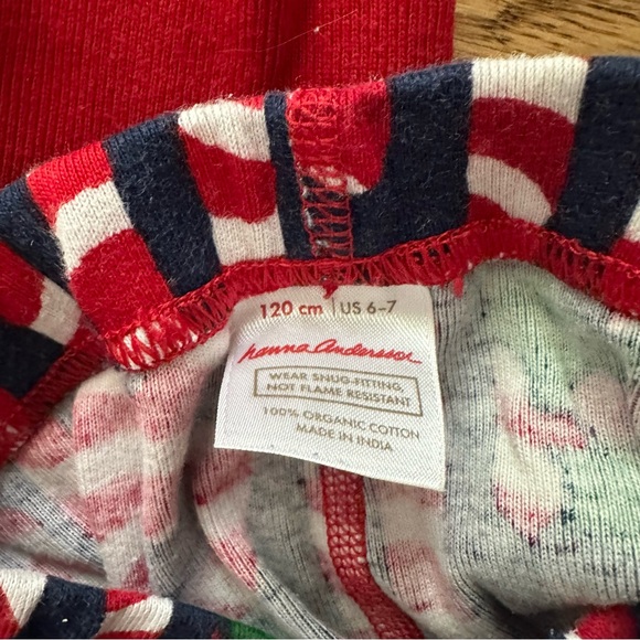 Hanna Andersson Long John Pajamas. Size 6/7. - Picture 3 of 3